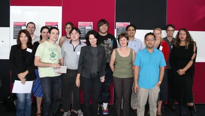 Dr Barbara Adkins (front-centre) and ACID Post Graduate Students